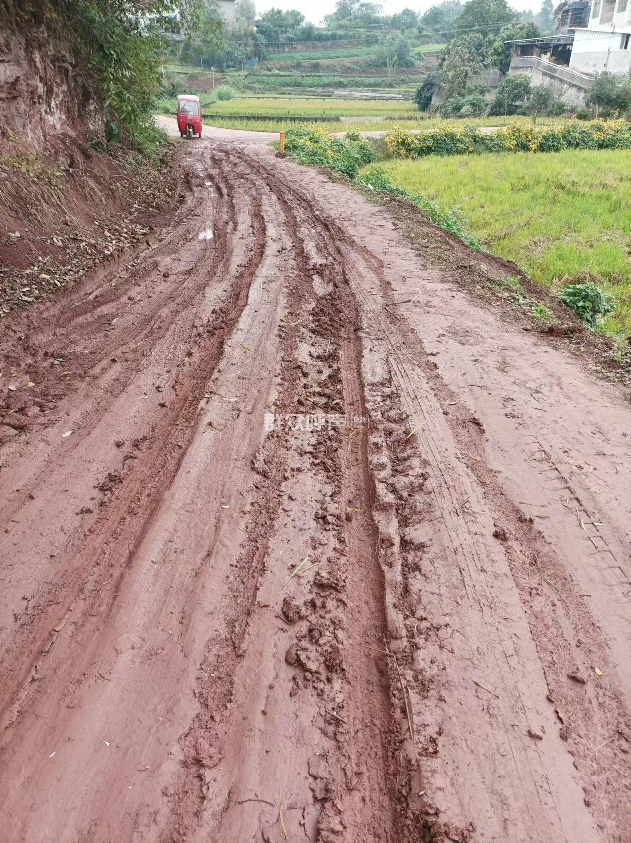 关于旭照村泥泞道路通行困难问题的反映